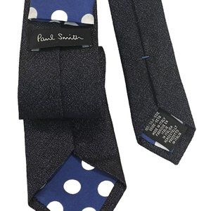 PAUL SMITH 100% Silk Tie Navy Slim